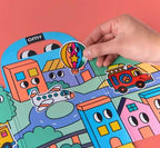 Montessori pegatinas reutilizables - Vehículos -  OMY