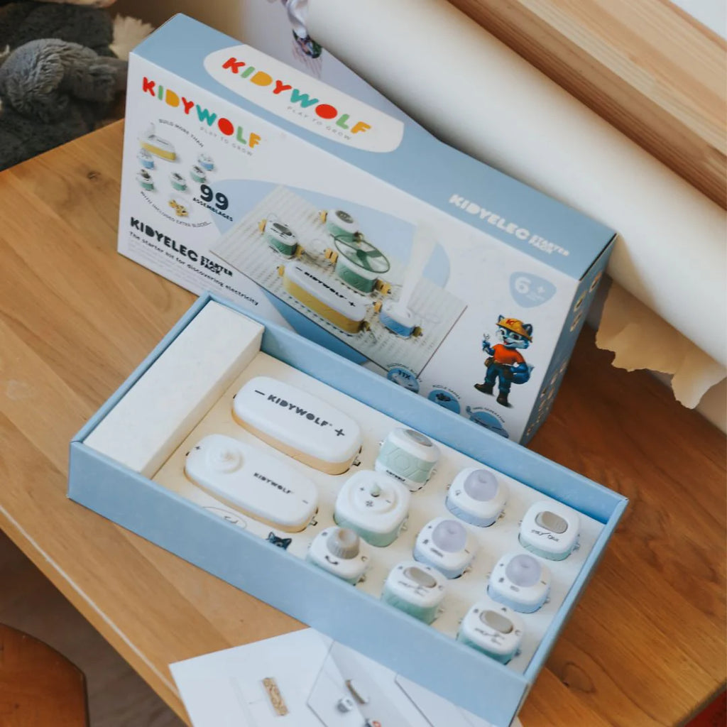 KIDYELEC Starter - Mi Primer Kit Eléctrico (11 piezas)