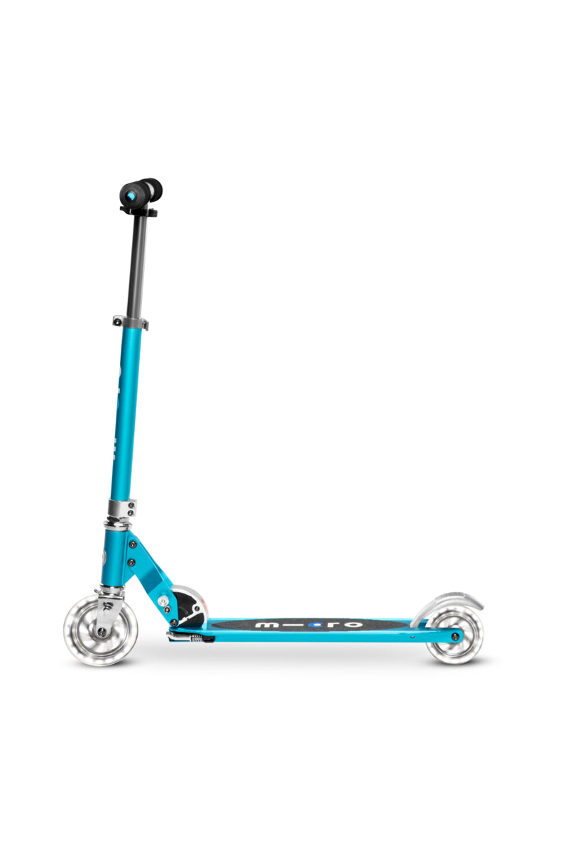 Patinete Micro Sprite LED Plegable de 2 Ruedas, Azul Océano - 10