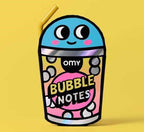 Bloc de Notas Adhesivas Bubble – Con Bolígrafo Pajita | OMY