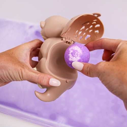 Baff Buddies Mamá y Bebé Nutria: Juguete Flotante de Baño con 3 Bombas de Lavanda