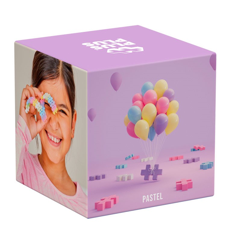 CUBO DE PIEZAS: PASTEL 600 PCS