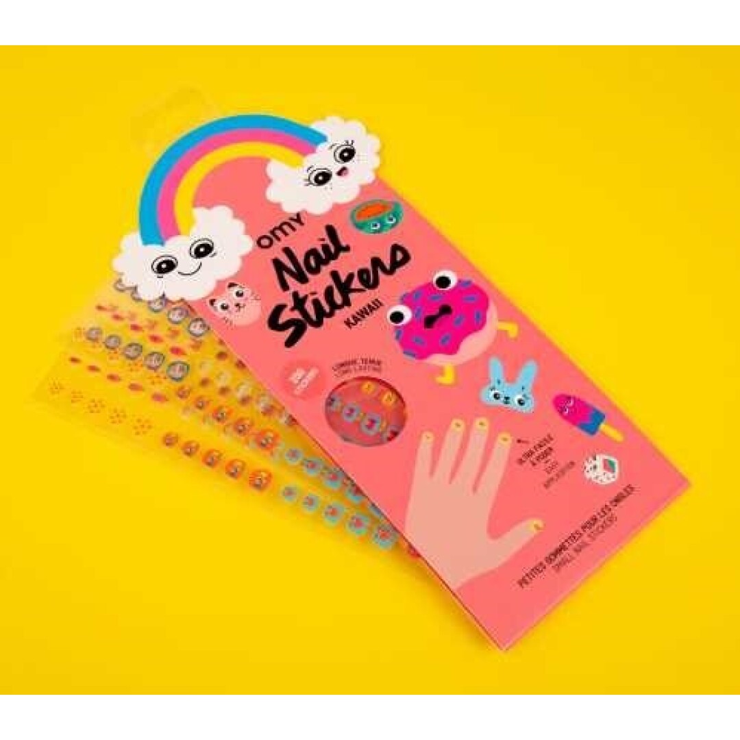 Pegatinas para Uñas Kawaii para Niños | 200 Adhesivos Infantiles
