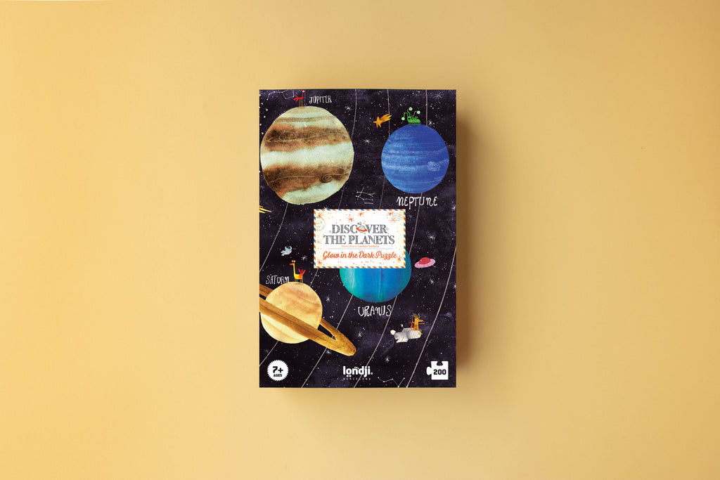 Puzzle Discover the Planets Londji: 200 Piezas del Sistema Solar que Brilla en la Oscuridad - 2