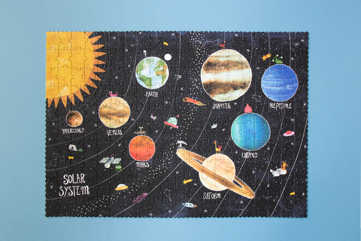 Puzzle Discover the Planets Londji: 200 Piezas del Sistema Solar que Brilla en la Oscuridad - 10