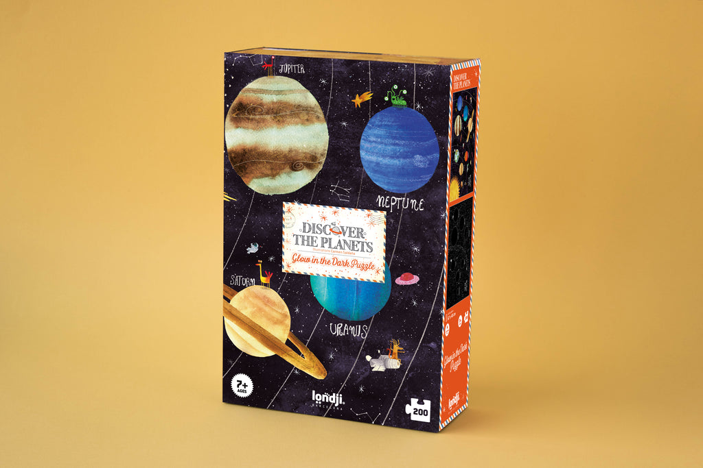 Puzzle Discover the Planets Londji: 200 Piezas del Sistema Solar que Brilla en la Oscuridad