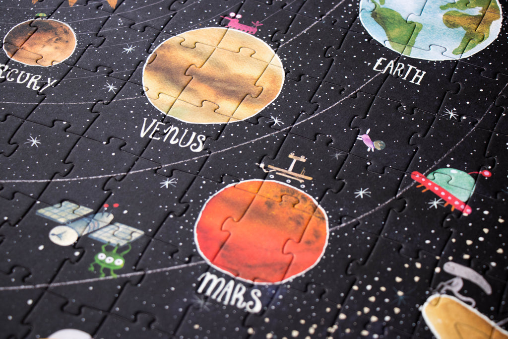 Puzzle Discover the Planets Londji: 200 Piezas del Sistema Solar que Brilla en la Oscuridad - 6