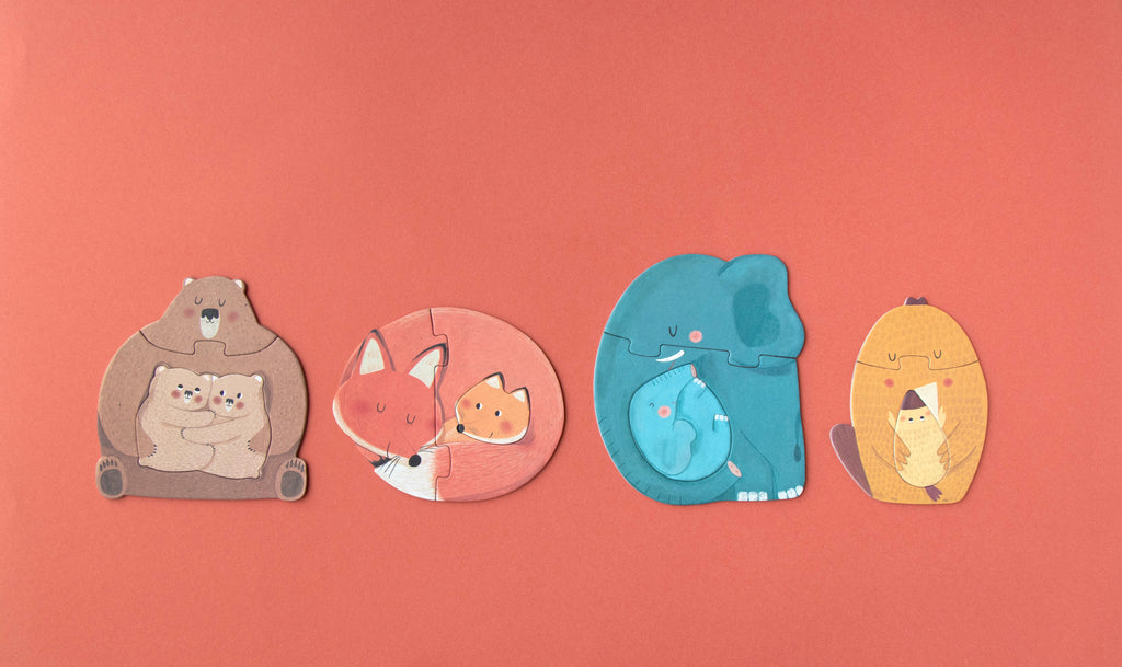 Puzzle Mama Londji: 7 Primeros Puzzles de Animales con sus Crías - 14