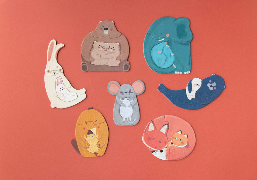 Puzzle Mama Londji: 7 Primeros Puzzles de Animales con sus Crías - 10