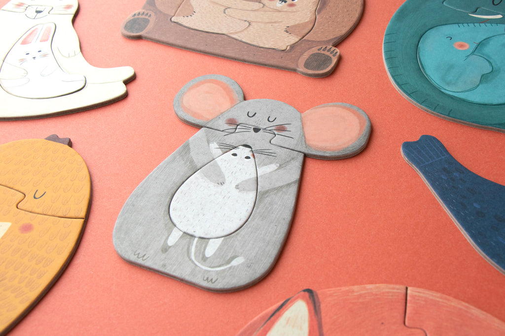 Puzzle Mama Londji: 7 Primeros Puzzles de Animales con sus Crías - 11