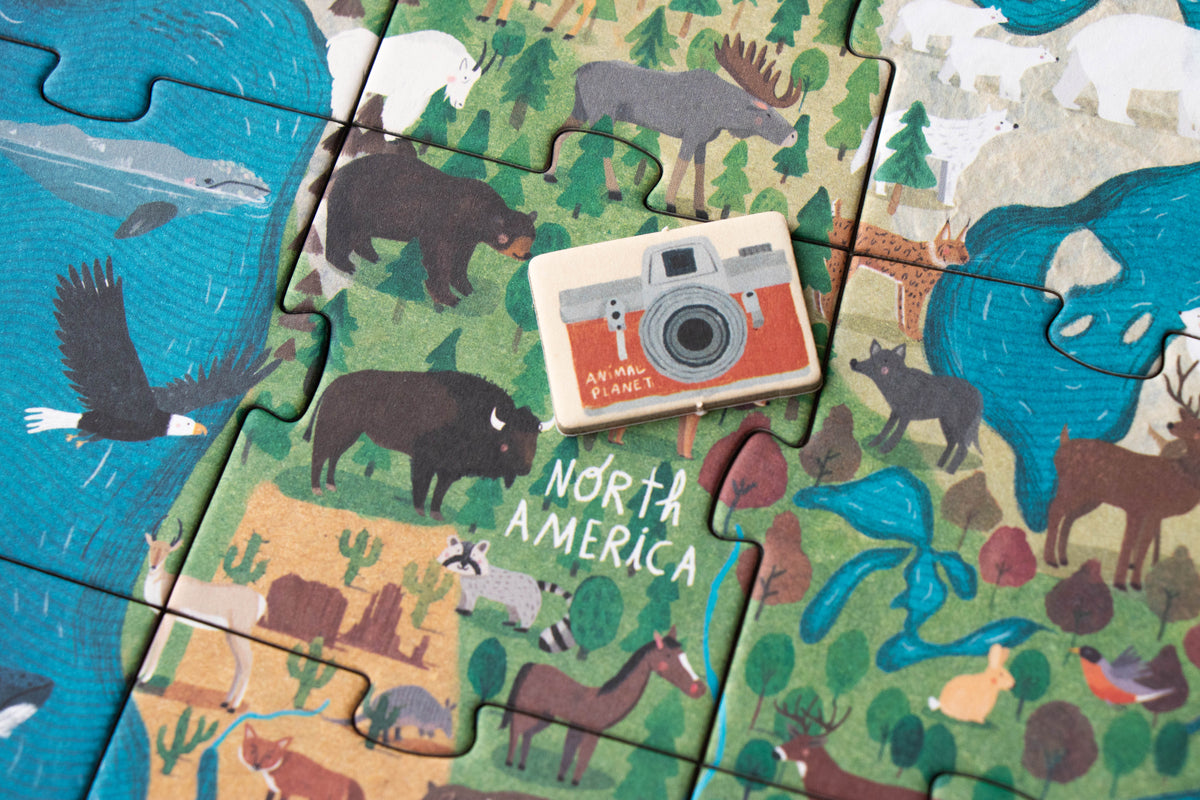 Puzzle Animal Planet Londji: 70 Piezas y Juego de Observación de Animales del Mundo - 21