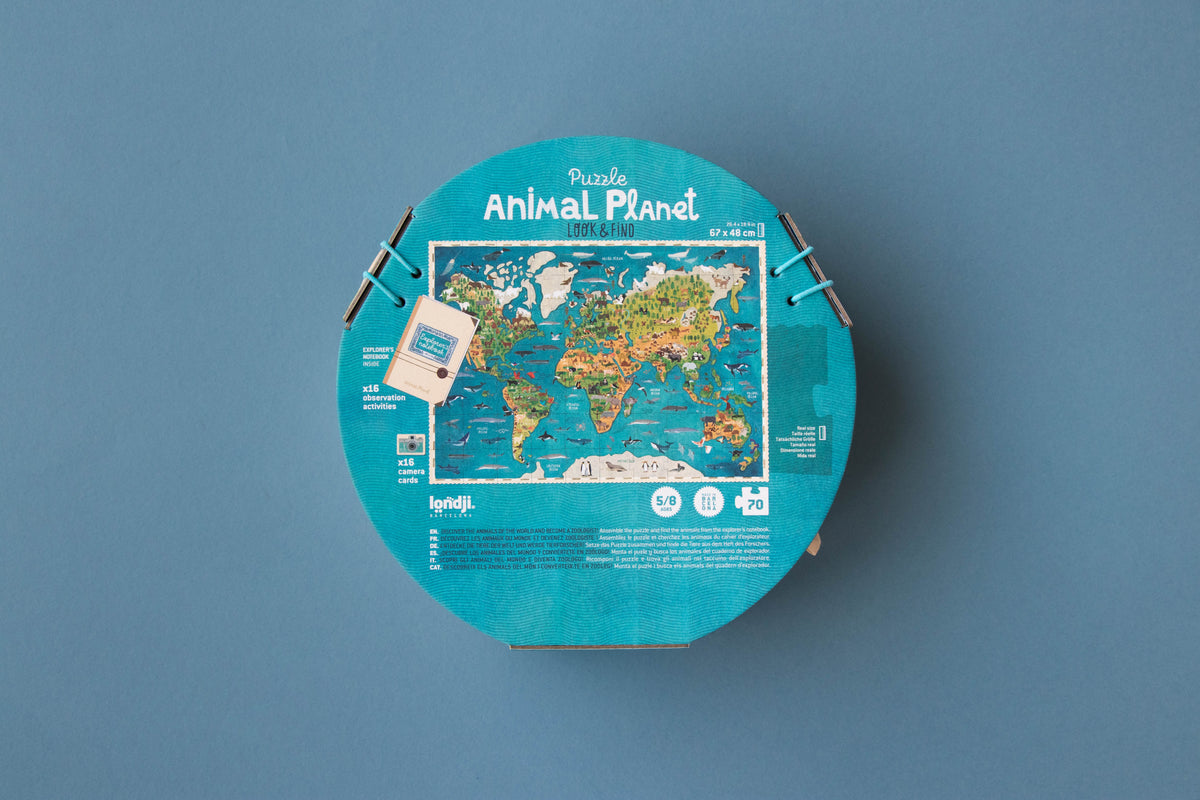 Puzzle Animal Planet Londji: 70 Piezas y Juego de Observación de Animales del Mundo - 23