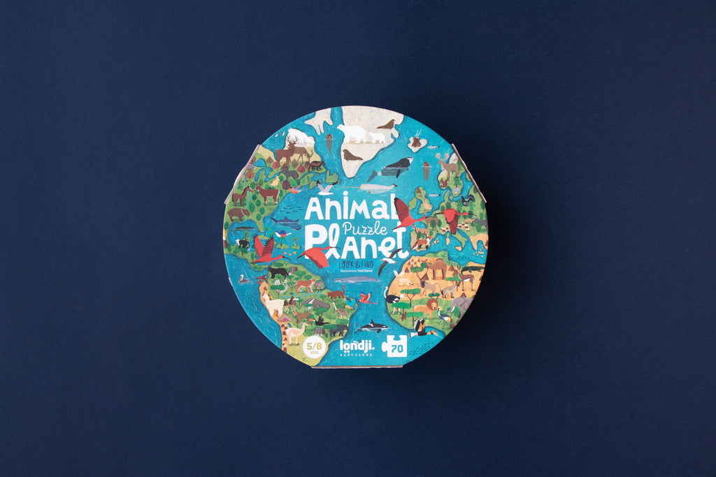 Puzzle Animal Planet Londji: 70 Piezas y Juego de Observación de Animales del Mundo - 30