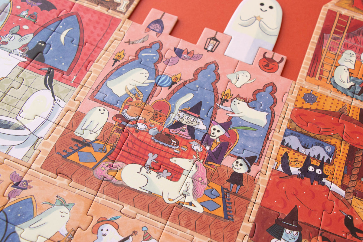 Puzzle Enchanted Londji: 100 Piezas Reversible de Monstruos que Brilla en la Oscuridad - 35