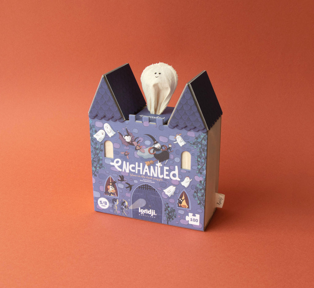 Puzzle Enchanted Londji: 100 Piezas Reversible de Monstruos que Brilla en la Oscuridad - 2
