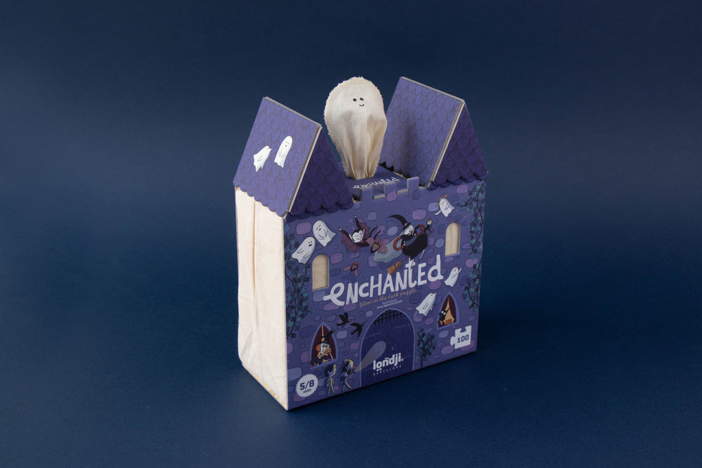 Puzzle Enchanted Londji: 100 Piezas Reversible de Monstruos que Brilla en la Oscuridad - 13