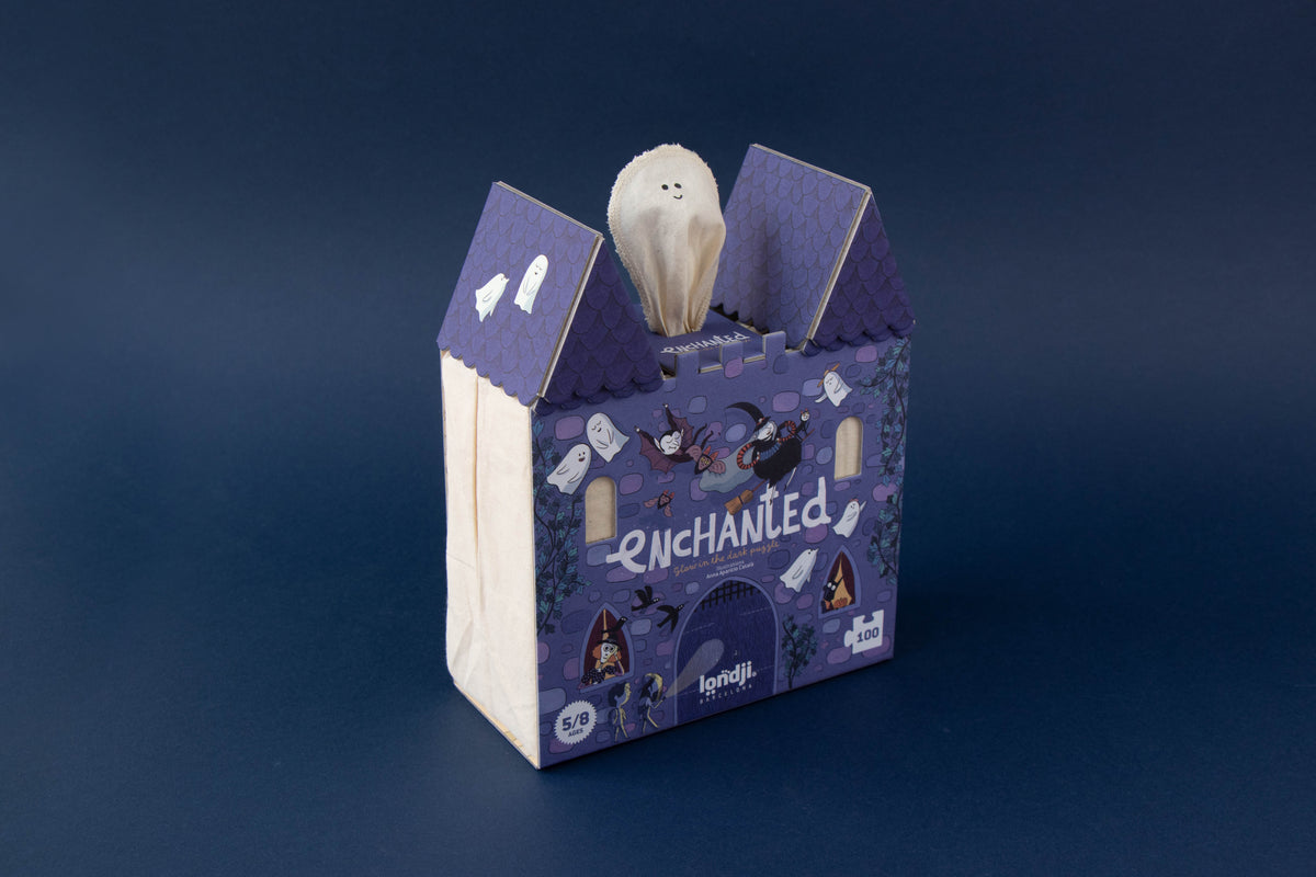 Puzzle Enchanted Londji: 100 Piezas Reversible de Monstruos que Brilla en la Oscuridad - 13