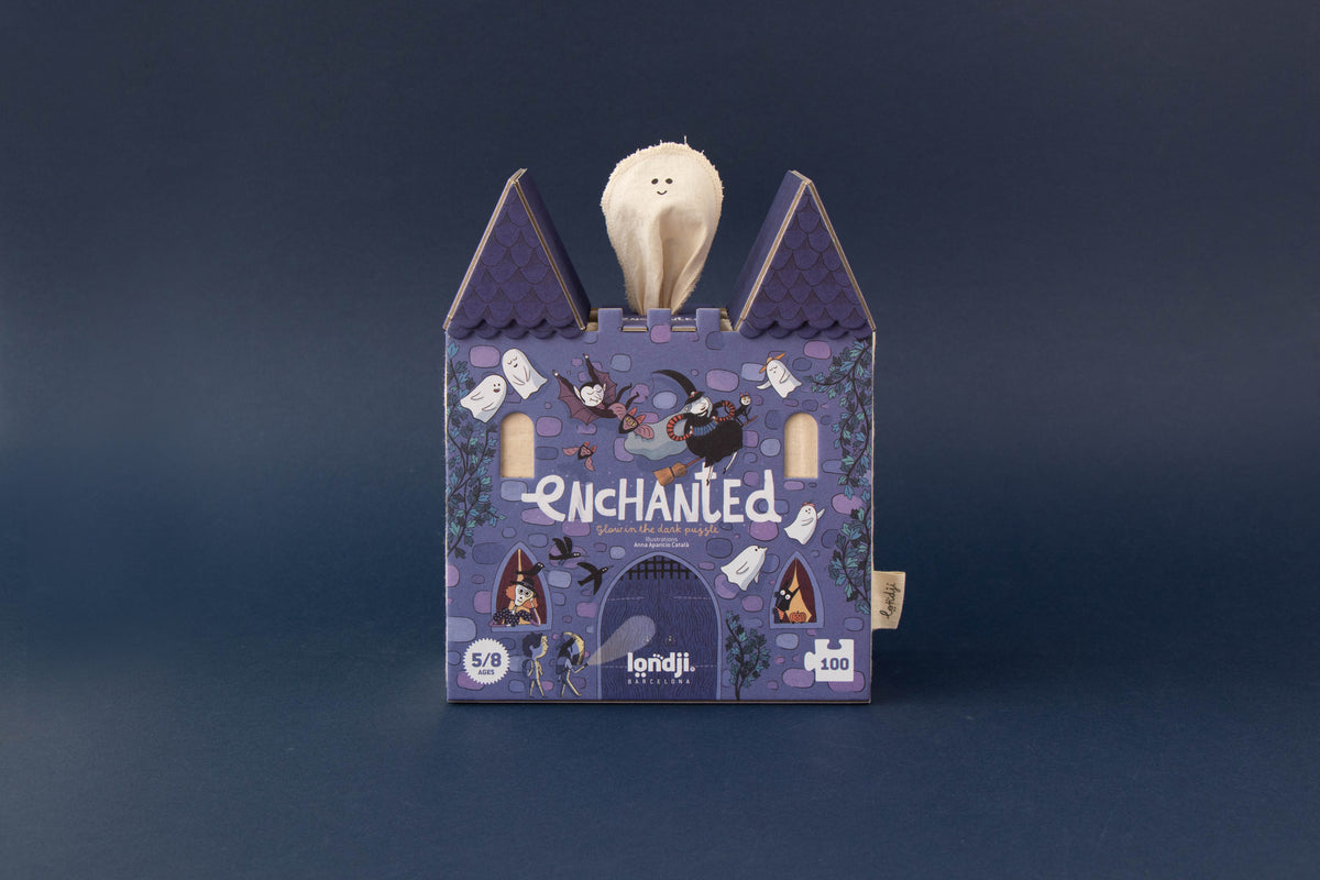 Puzzle Enchanted Londji: 100 Piezas Reversible de Monstruos que Brilla en la Oscuridad - 14