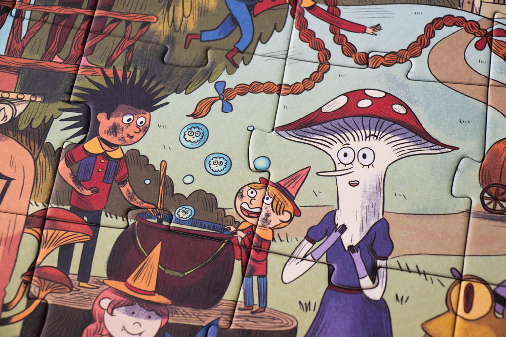 Puzzle Magic World Londji: 70 Piezas de un Bosque Encantado con Varita Mágica - 8