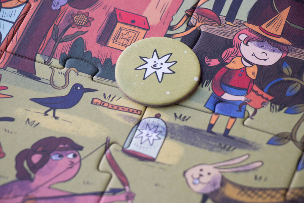 Puzzle Magic World Londji: 70 Piezas de un Bosque Encantado con Varita Mágica - 11
