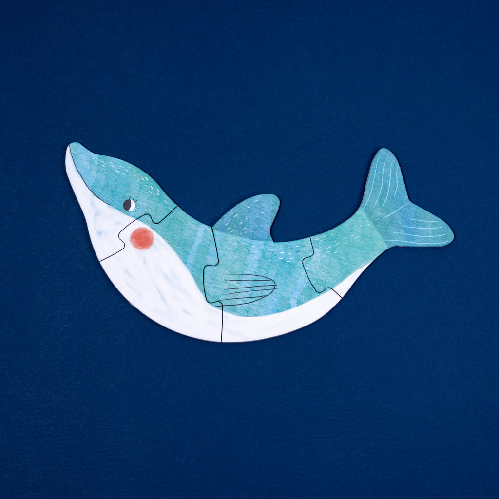 Puzzle Blue Londji: 7 Puzzles Reversibles de Animales del Mar - 14