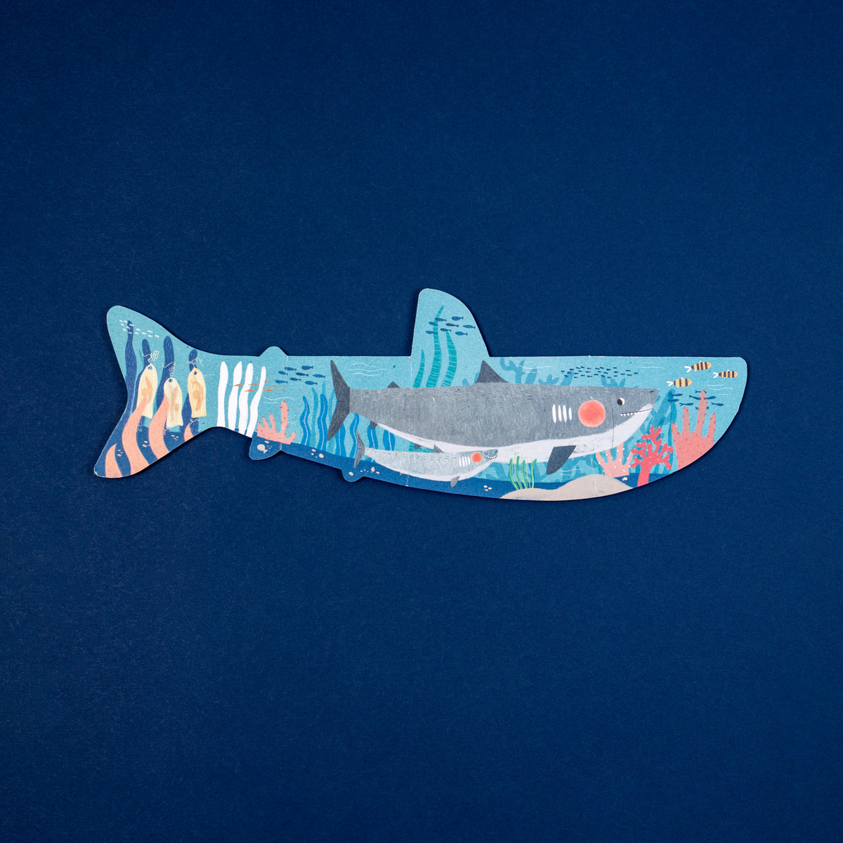 Puzzle Blue Londji: 7 Puzzles Reversibles de Animales del Mar - 7