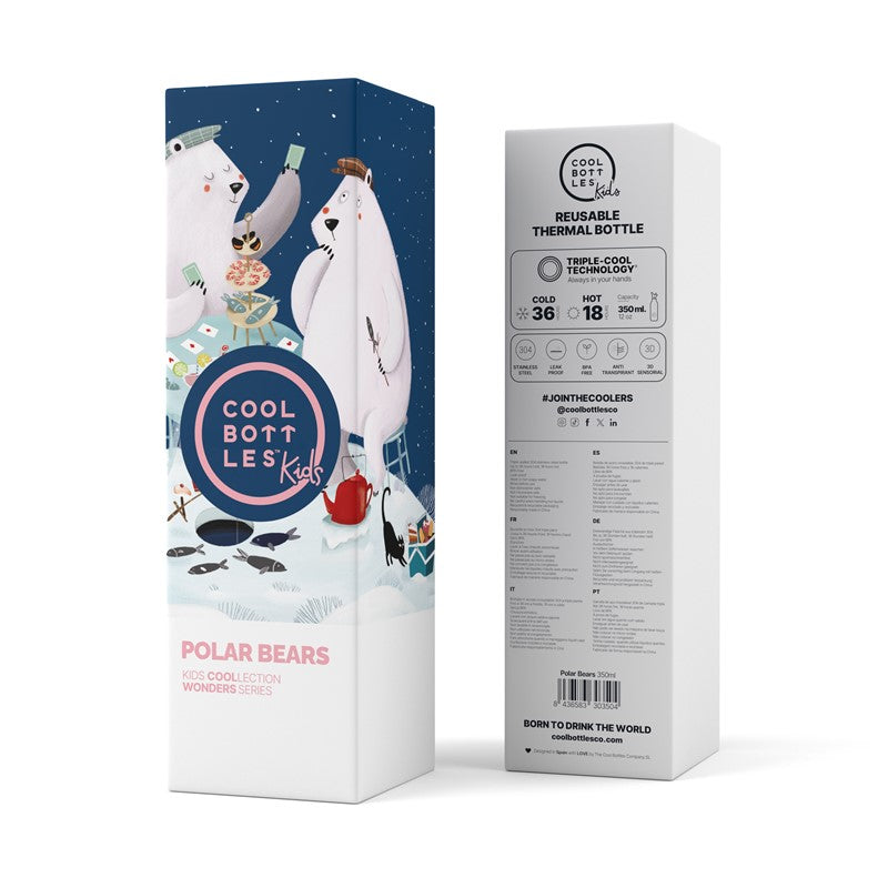The Kids Bottle - Polar Bears 350ml