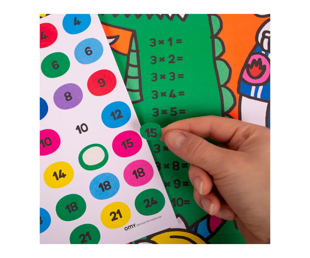 Póster XL Tablas de Multiplicar + Pegatinas | OMY School