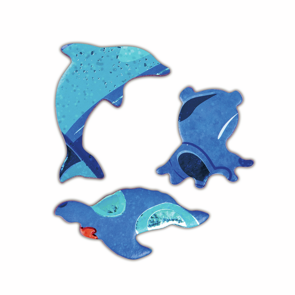 Puzle de Suelo Brillante de Ballena - 200 pzs