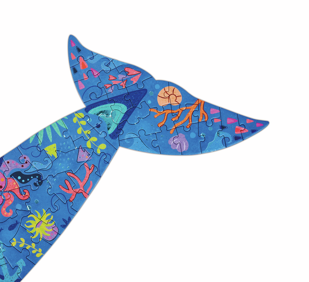 Puzle de Suelo Brillante de Ballena - 200 pzs
