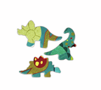 Puzle de Suelo Brillante de Dinosaurios - 200 pzs