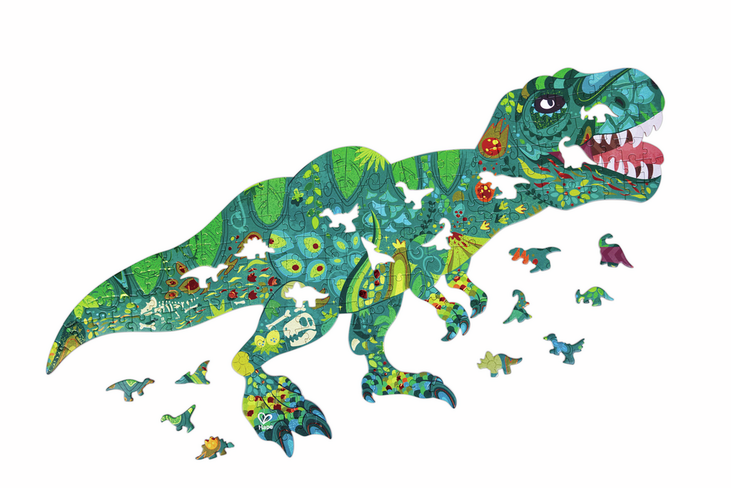 Puzle de Suelo Brillante de Dinosaurios - 200 pzs