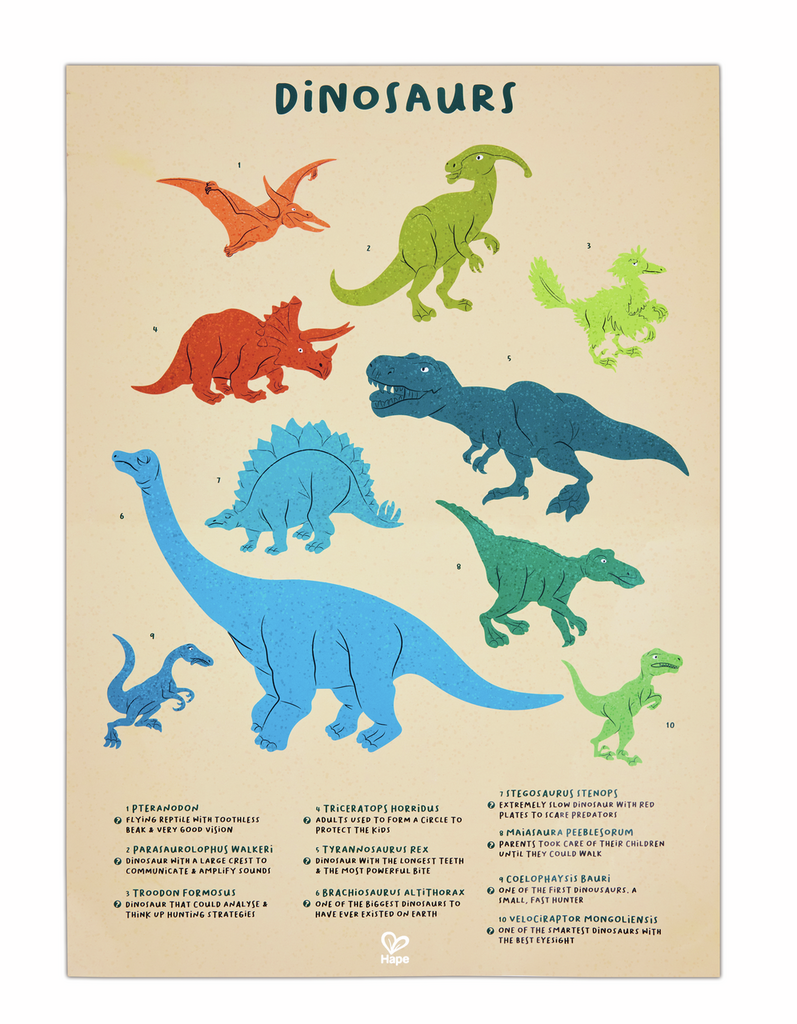 Puzle de Suelo Brillante de Dinosaurios - 200 pzs