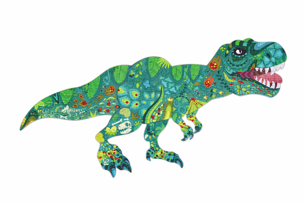 Puzle de Suelo Brillante de Dinosaurios - 200 pzs