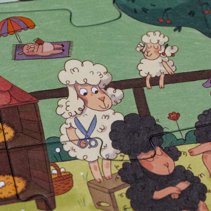 Puzzle Farmtastic Londji: 36 Piezas de la Granja en Caja de Tractor - 6