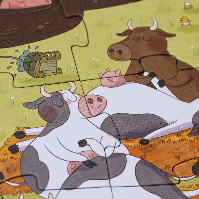 Puzzle Farmtastic Londji: 36 Piezas de la Granja en Caja de Tractor - 7