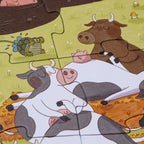 Puzzle Farmtastic Londji: 36 Piezas de la Granja en Caja de Tractor - 7
