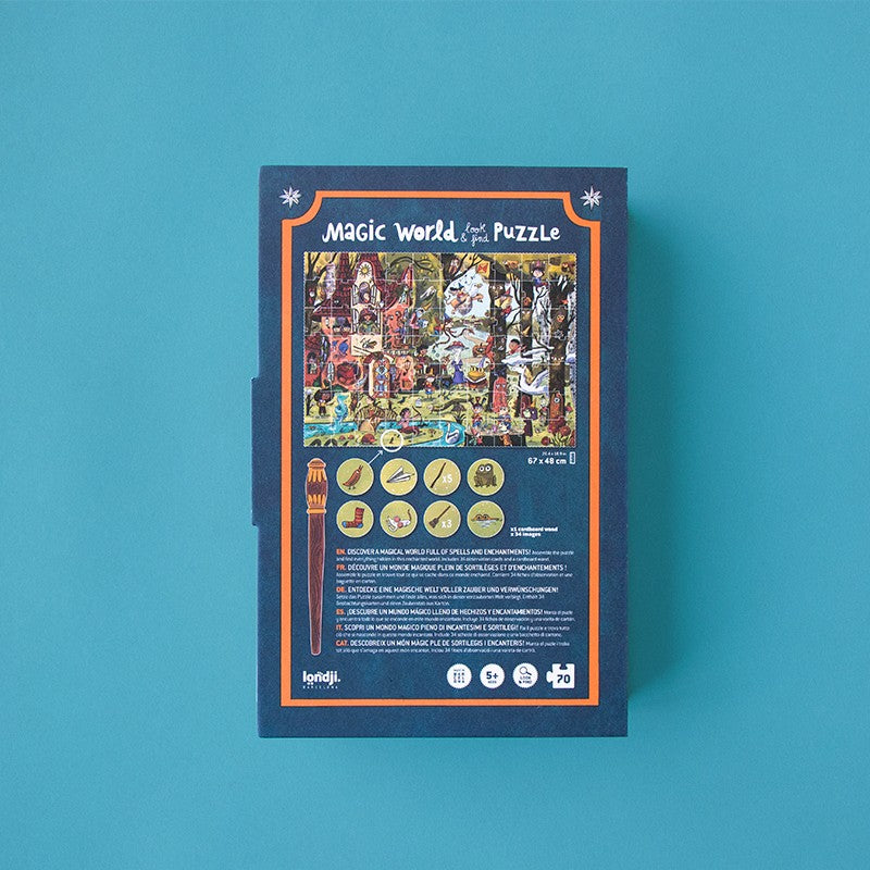 Puzzle Magic World Londji: 70 Piezas de un Bosque Encantado con Varita Mágica - 14