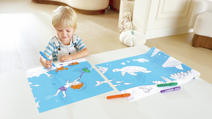 Rollo de Papel para Garabatos Oceánicos