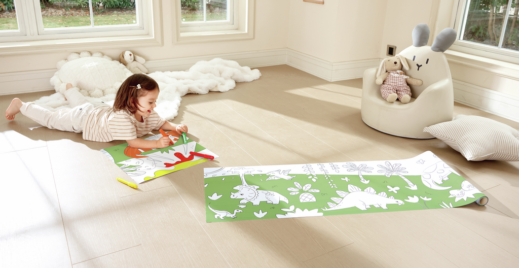 Rollo de Papel para Garabatos de Dinosaurios