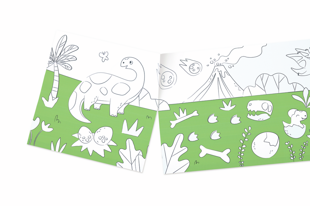 Rollo de Papel para Garabatos de Dinosaurios