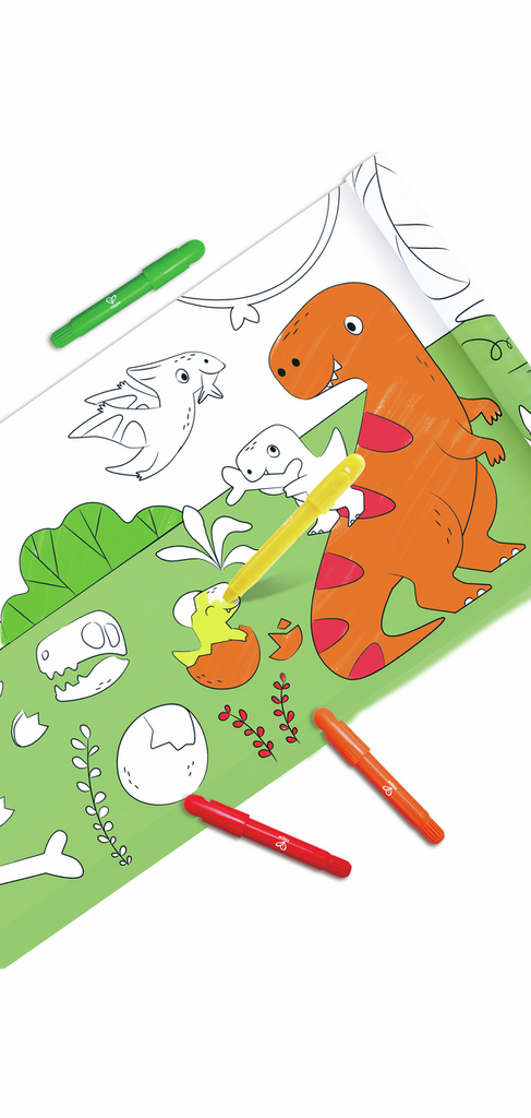 Rollo de Papel para Garabatos de Dinosaurios