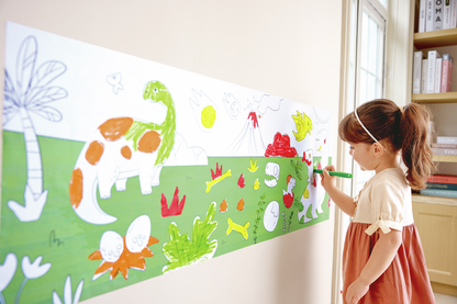 Rollo de Papel para Garabatos de Dinosaurios