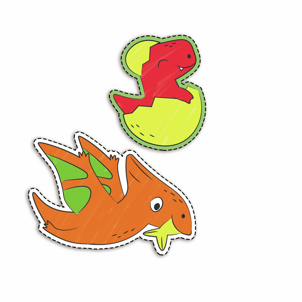 Rollo de Papel para Garabatos de Dinosaurios