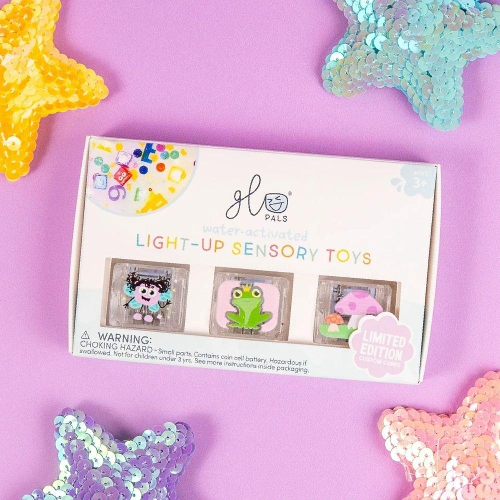 Glo Pals Cubos Luminosos Hadas | Juego Sensorial para Baño