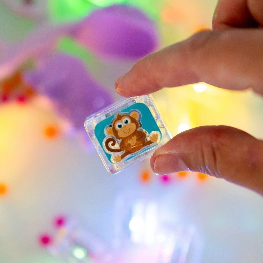 Glo Pals Cubos Luminosos Zoo | Juego Sensorial para Baño