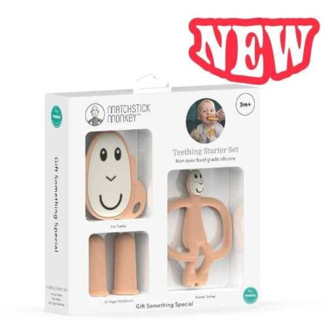 Set de iniciación para la dentición MELOCOTÓN – Matchstick Monkey