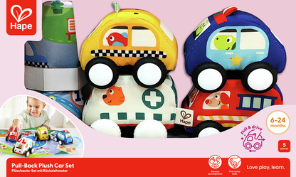 Set de Coches retráctiles de Peluche