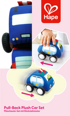 Set de Coches retráctiles de Peluche
