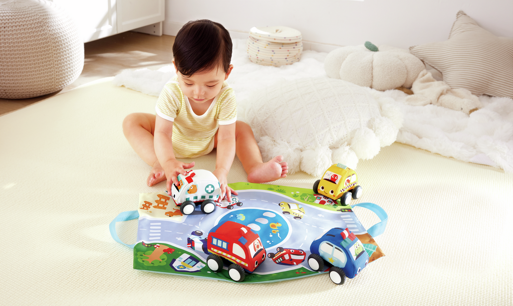Set de Coches retráctiles de Peluche
